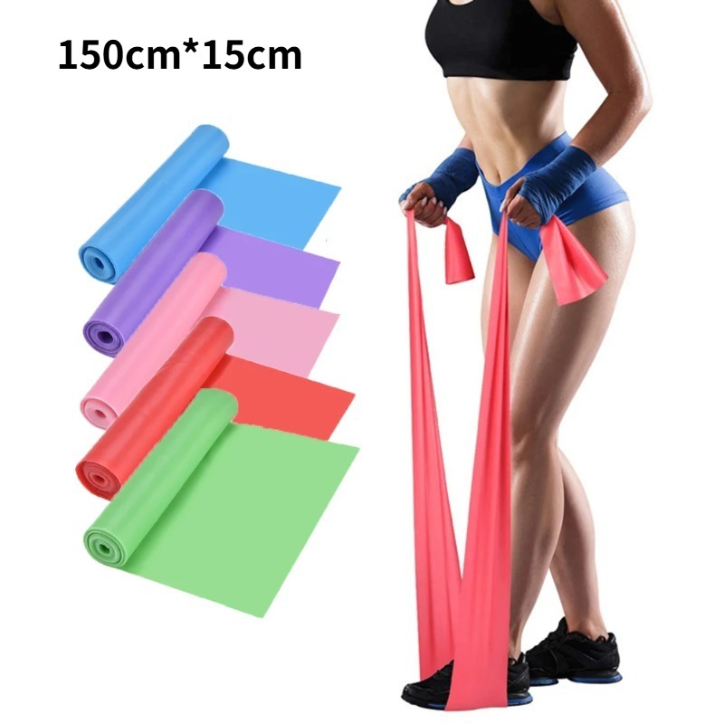 Yoga Fitness Stretching Strap - ยางยืดออกกำลังกายจากน้ำยางธรรมชาติ สำหรับโยคะ พิลาทิส ฟิตเนส ที่บ้าน และการฝึกซ้อม