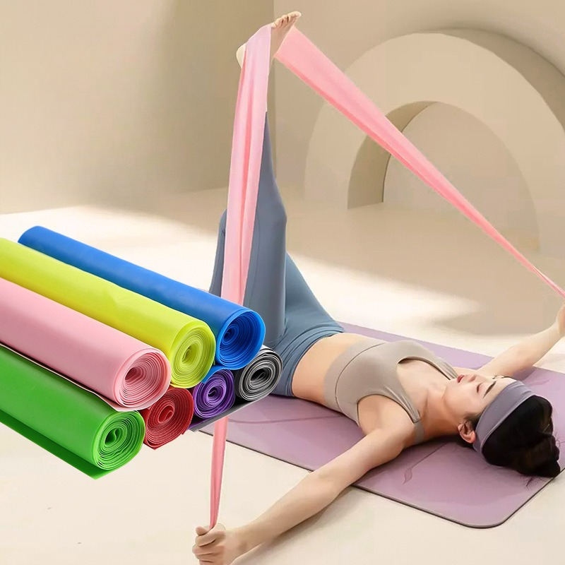Yoga Health & Fitness Center - ยางยืดออกกำลังกายแบบไม่ลื่น พรีเมียม ลาเท็กซ์ สำหรับโยคะ ฟิตเนส ยืดกล้ามเนื้อทั่วร่างกาย
