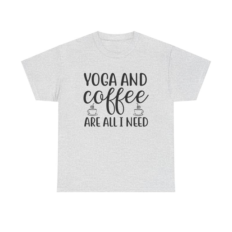 โยคะและกาแฟ T เสื้อตลก ZEN สมา - Yoga Fitness Quotes บทวิจารณ์และราคา
