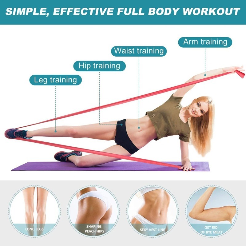 ยางยืดออกกำลังกายจากน้ำยางธรรม - Yoga Fitness Stretching Strap บทวิจารณ์และราคา