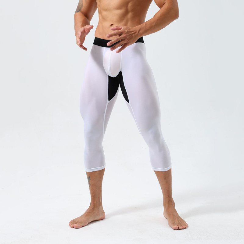 กางเกงรัดรูปเอวสูงสำหรับผู้ชาย - Yoga Fitness Training บทวิจารณ์และราคา