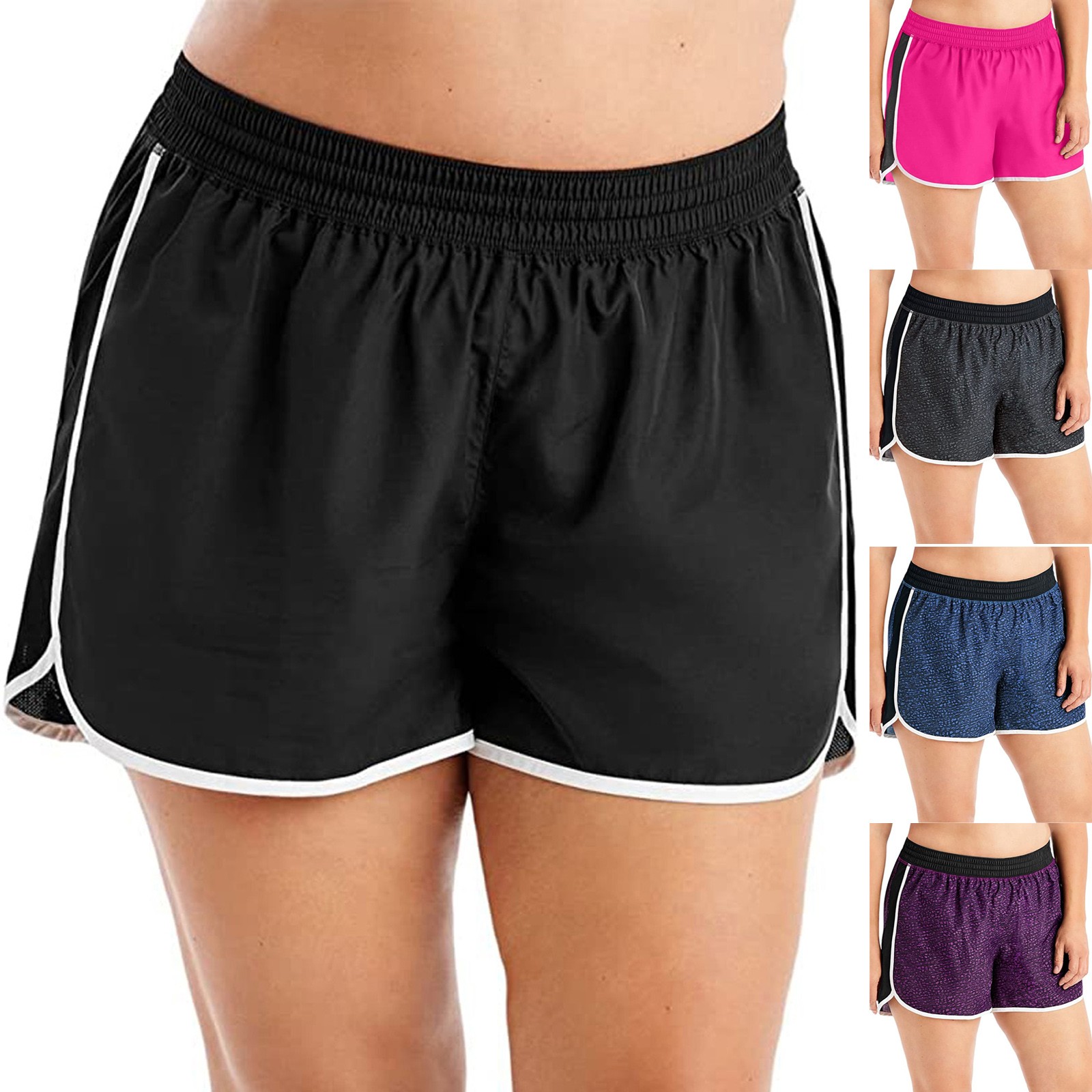 กางเกงขาสั้นออกกำลังกายเอวยางย - Yoga Fitness Training บทวิจารณ์และราคา