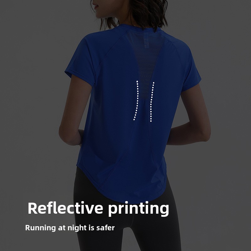 เสื้อยืดออกกำลังกายผู้หญิง แขน - Yoga Fitness Training บทวิจารณ์และราคา