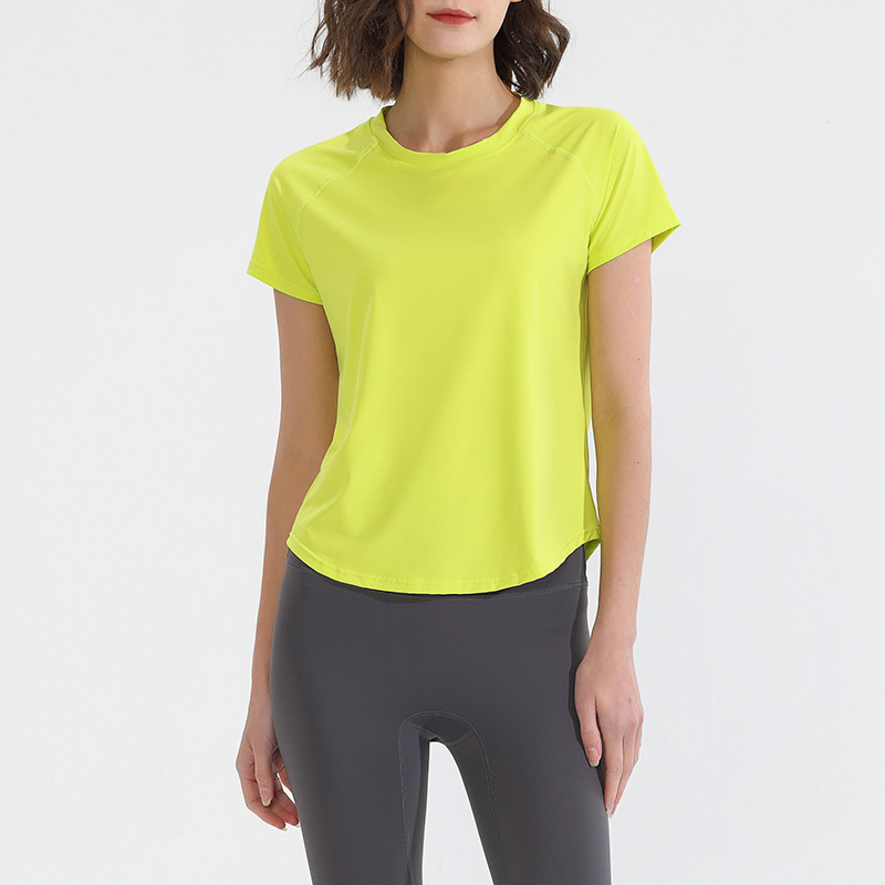 เสื้อยืดออกกำลังกายผู้หญิง แขน - Yoga Fitness Training บทวิจารณ์และราคา
