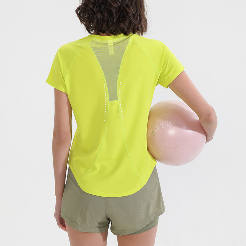 เสื้อยืดออกกำลังกายผู้หญิง แขน - Yoga Fitness Training บทวิจารณ์และราคา